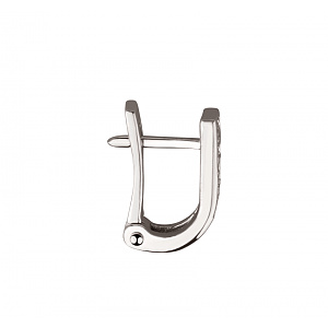 Золотые серьги с фианитами (кубическим цирконием) (2б_с-051) фотография