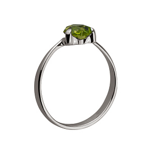 Золота каблучка з хризолітом (01-17620870) фотографія