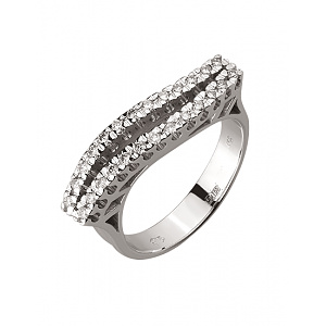 Золотое  кольцо с бриллиантами (01-18754970) фотография