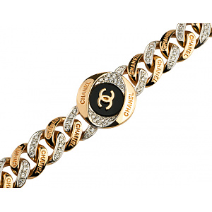 Золотой браслет с цирконием куб. (01-18833770) фотография