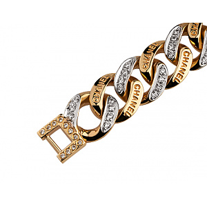 Золотой браслет с цирконием куб. (01-18833770) фотография