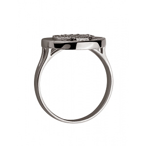 Золотое кольцо с цирконием куб. (01-200346970) фотография