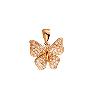 Золотий кулон з цирконієм куб. (01-200443870) фотографія