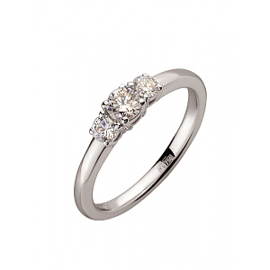 Золотое  кольцо с бриллиантами (01-200512270) фотография