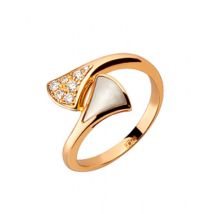 Золотое  кольцо с бриллиантами (01-200569570) фотография