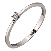 Золота каблучка з діамантом (01-200590070)