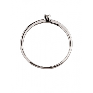 Золота каблучка з діамантом (01-200590070) фотографія