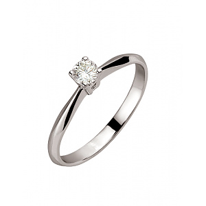 Золота каблучка з діамантом (01-200606470) фотографія