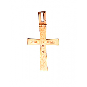Золотий хрестик з емаль (01-200633370) фотографія