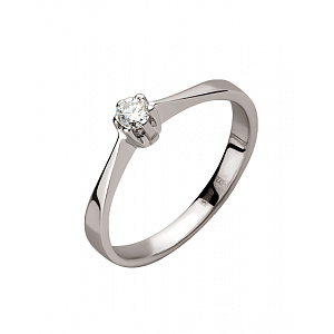 Золота каблучка з діамантом (01-200633470) фотографія