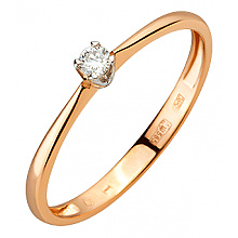 Золота каблучка з діамантом (01-200745970)