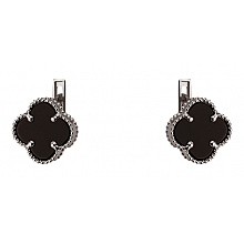 Золотые серьги с фианитом (цирконием куб.) (01-200781070)