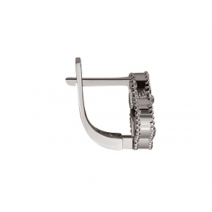 Золотые серьги с фианитом (цирконием куб.) (01-200781070) фотография