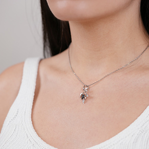 Золотой кулон с бриллиантом (11б_п-063) фотография