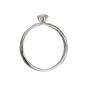 Золота каблучка з діамантом (2б_к-271) фотографія