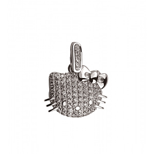 Золотой кулон с фианитами (2б_п-234) картинка Золотой кулон с фианитами (2б_п-234) фотография