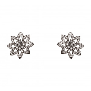 Золотые серьги с бриллиантами (2б_с-233) фотография