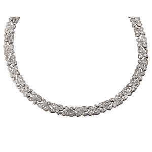 Золоте кольє з діамантами (01-17680271) фотографія