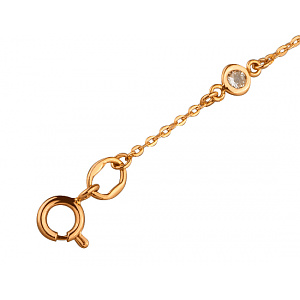 Золотой браслет с цирконием куб. (01-19258271) фотография