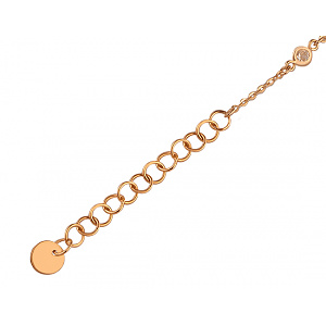 Золотой браслет с цирконием куб. (01-19258271) фотография