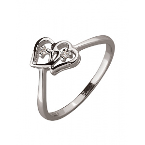 Золотое кольцо с бриллиантом (01-200020571) фотография