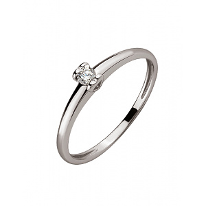 Золотое кольцо с бриллиантом (01-200295171) фотография