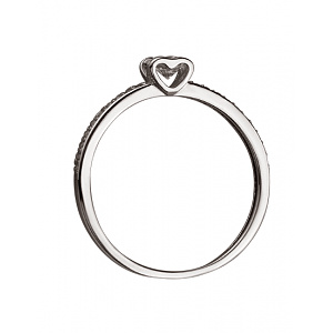 Золотое кольцо с цирконием куб. (01-200323871) фотография