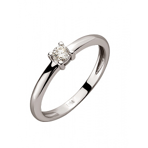 Золота каблучка з діамантом (01-200535071) фотографія