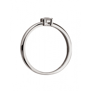 Золота каблучка з діамантом (01-200535071) фотографія