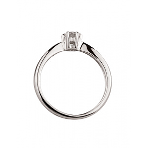 Золота каблучка з діамантом (01-200581571) фотографія