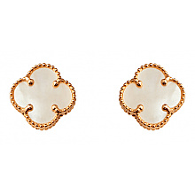 Золотые серьги с перламутром (01-200781071)