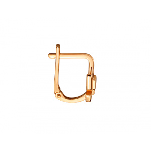 Золотые серьги с фианитом (цирконием куб.) (01-200841771) фотография