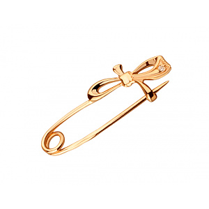 Золота шпилька з фіанітом (цирконієм куб.) (01-200858171) фотографія