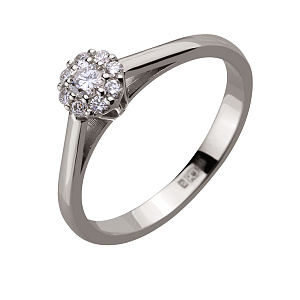 Золотое кольцо с бриллиантами (2б_к-147) фотография