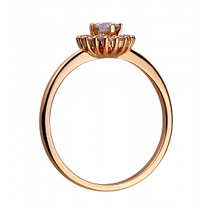 Золотое кольцо с бриллиантами (1б_к-227) фотография