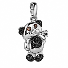 Золотий кулон з фіанітами (кубічним цирконієм) (11б_п-222)
