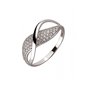 Золота каблучка з цирконієм куб. (01-200034172) фотографія