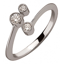 Золотое кольцо с бриллиантами (01-200129972)