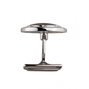 Золотые запонки с бриллиантами  и  цирконием куб. (01-200257972) фотография