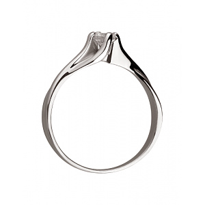 Золотое кольцо с цирконием куб. (01-200381572) фотография