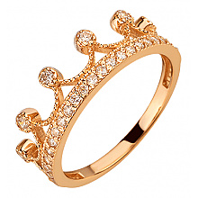 Золота каблучка з цирконієм куб. (01-200599972)