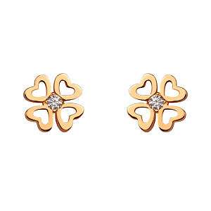 Золоті сережки з фіанітом (цирконієм куб.) (01-200807472) фотографія