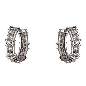 Золоті сережки з фіанітом (цирконієм куб.) (01-200816072) фотографія