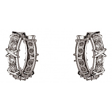 Золоті сережки з фіанітом (цирконієм куб.) (01-200816072)