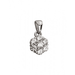 Золотой кулон с цирконием куб. (01-18352873) фотография