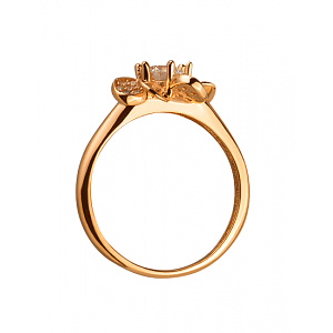 Золота каблучка з цирконієм куб. (01-19279073) фотографія