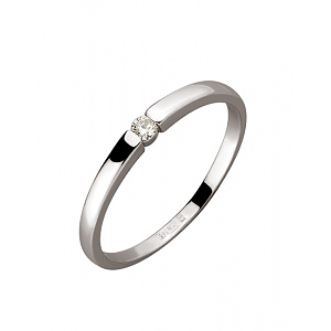 Золотое кольцо с бриллиантом (01-200063873) фотография