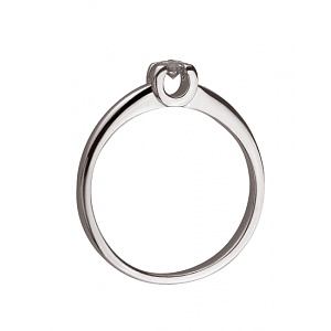 Золота каблучка з діамантом (01-200237273) фотографія