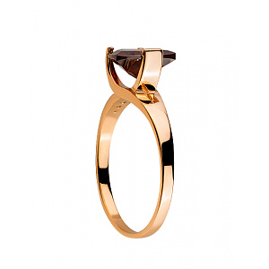 Золотое кольцо с гранатом (01-200343473) фотография