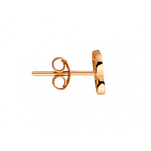 Золотые серьги с цирконием куб. (01-200422773) фотография